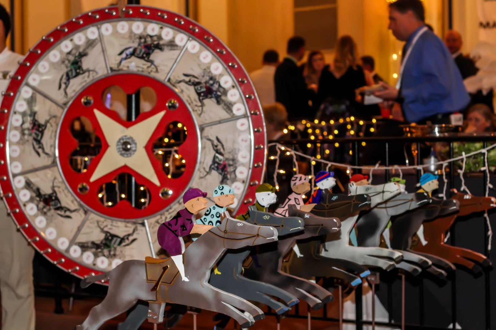 Derby Dash live horse racing game in action at a corporate event - Metro Casino Events