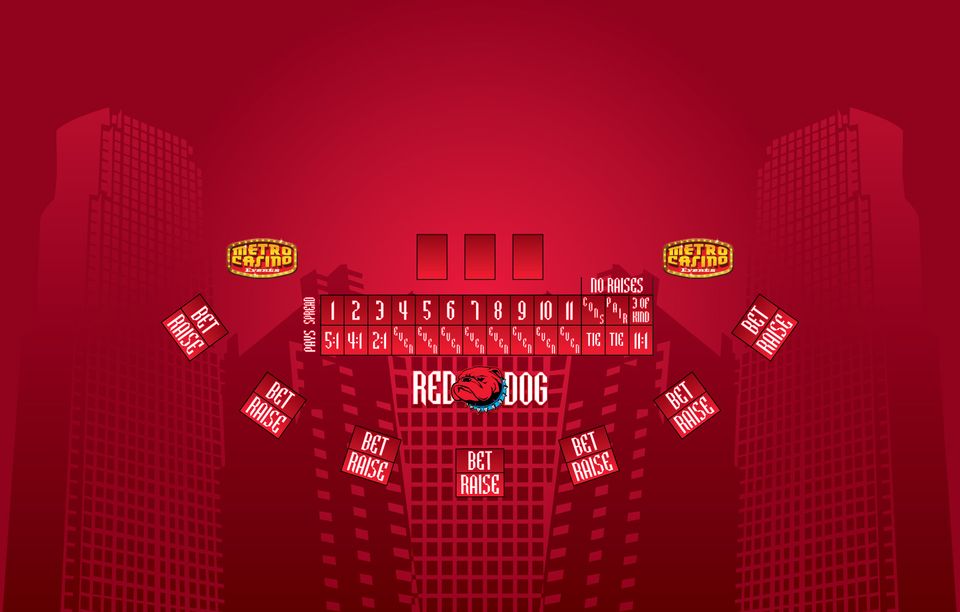 Red Dog casino table rental for Metro Casino Events parties in Virginia, Maryland, and Washington DC